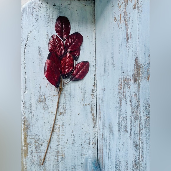 *Burgundy Rubber Plant Pick, 28” - Picture 2 of 10